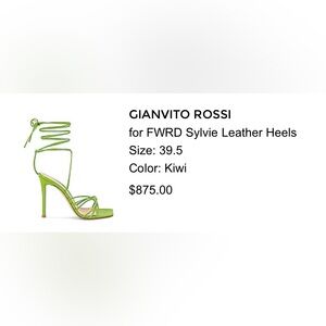 Gianvito Rossi Leather Strappy Heeled Sandals Kiwi Green